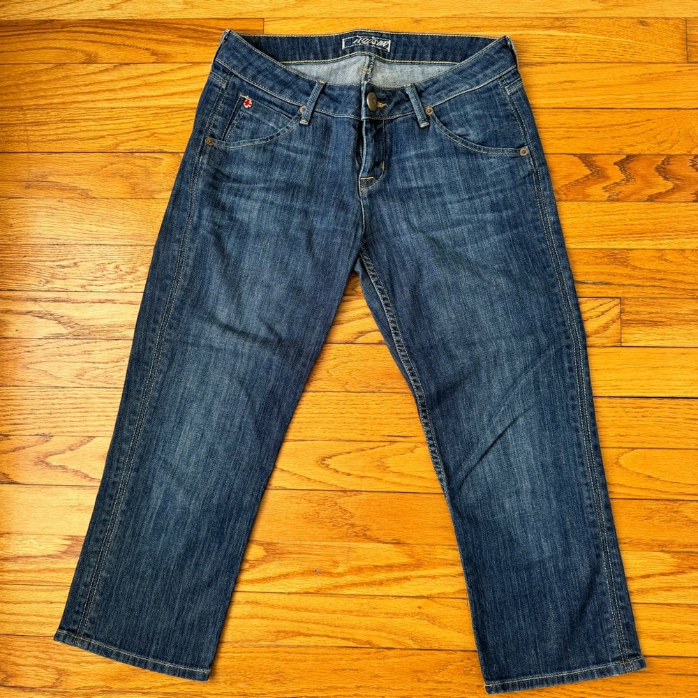 Hudson Jeans Blue‎ Cropped Ankle Denim